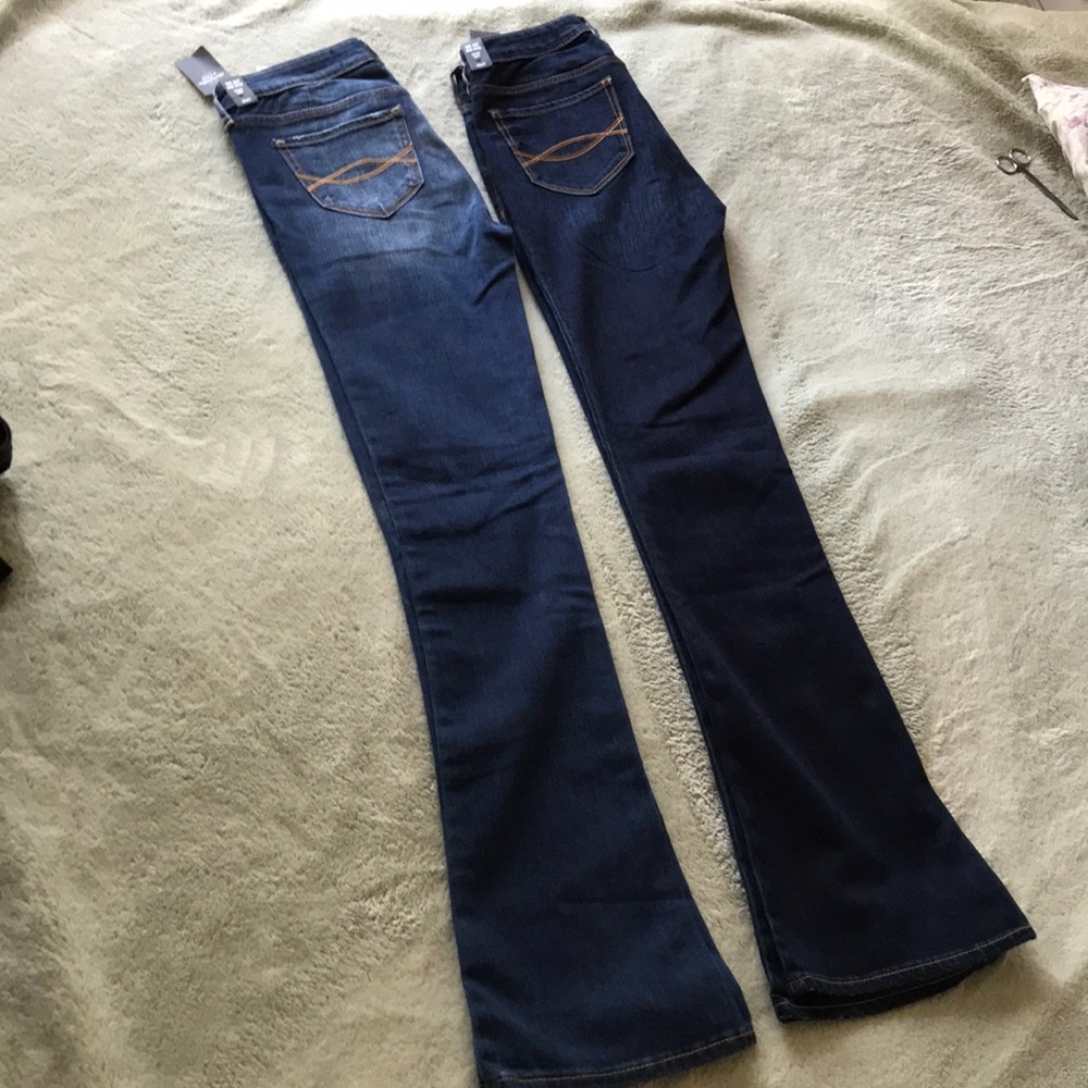 Lot of 2 Abercrombie Midrise Skinny boot